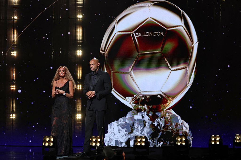 Thierry Henry and Lamine Yamal at the 2026 Ballon d’Or ceremony.