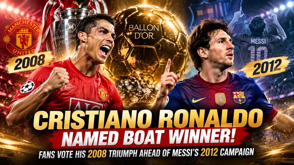 Cristiano Ronaldo Named BOAT Winner as His 2008 Ballon d’Or Triumph Beats Lionel Messi’s 2012 Campaign