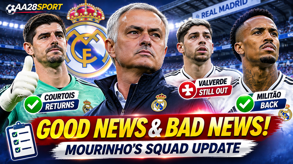 Good News and Bad News: Mourinho Announces Real Madrid Squad for Racing Santander Clash