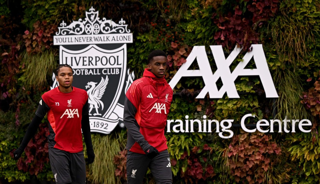 Liverpool's young football talents train as they work towards opportunities in the senior squad.